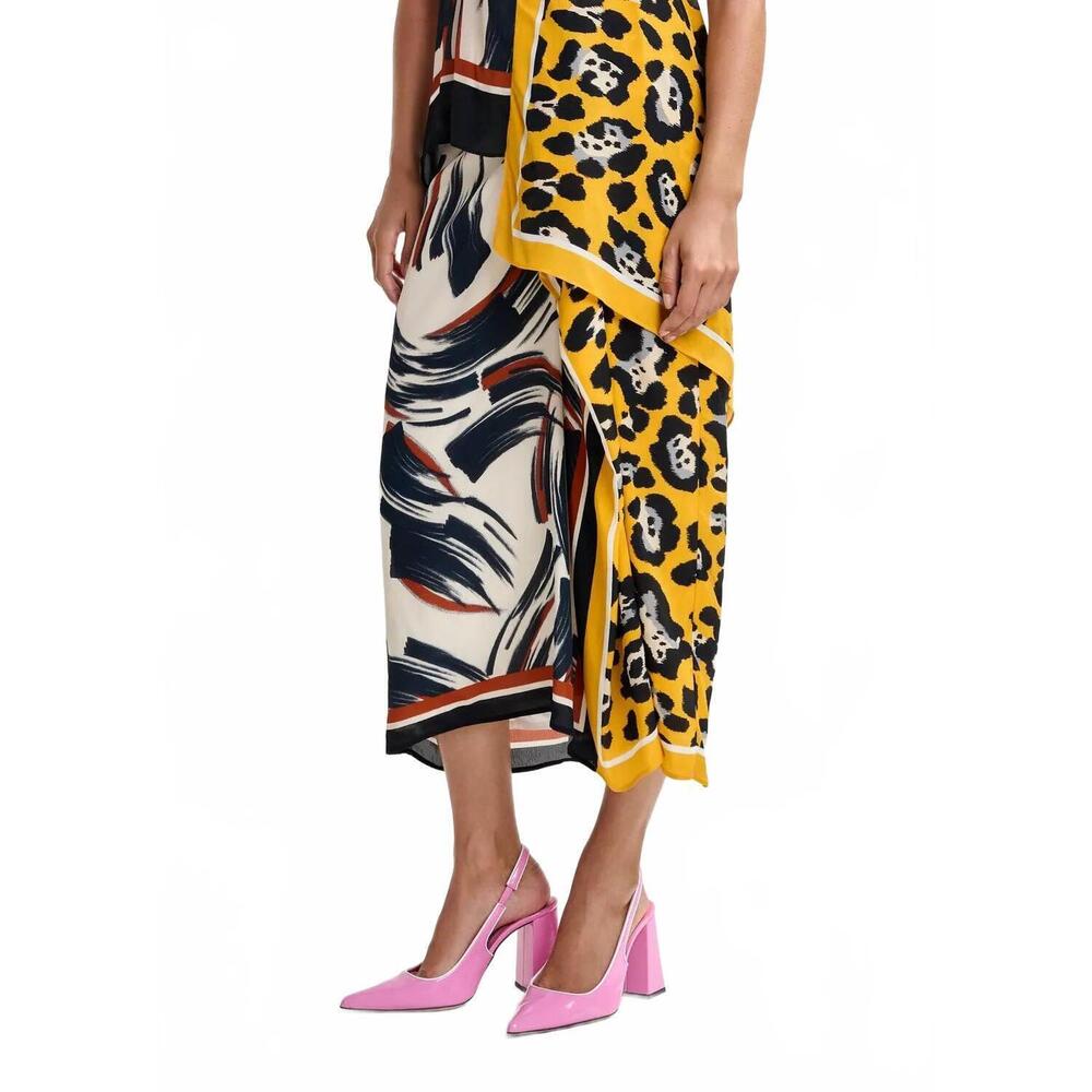 NEW ESSENTIEL ANTWERP juanita two print midi skirt in multicolor